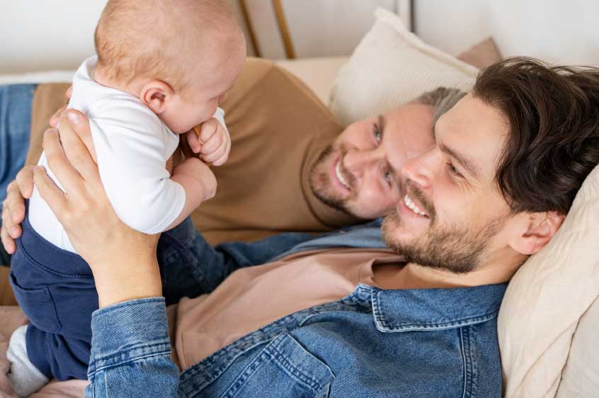 כיצד בני זוג מאותו מין שמגדלים ילד משותף יכולים להירשם כהוריו?
